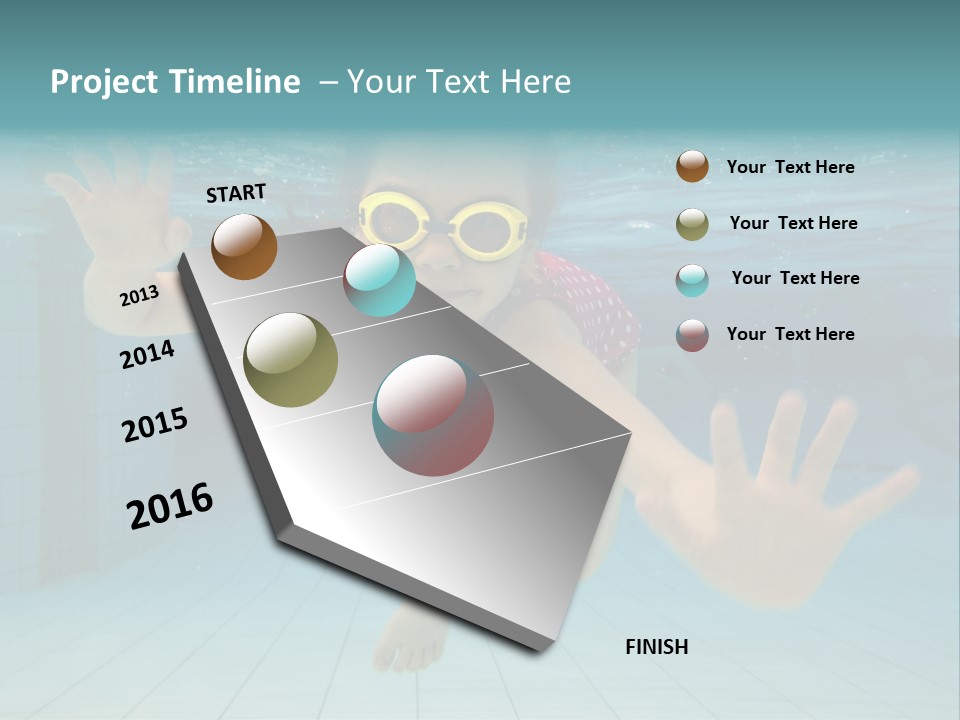 Dive Cheerful Cute PowerPoint Template