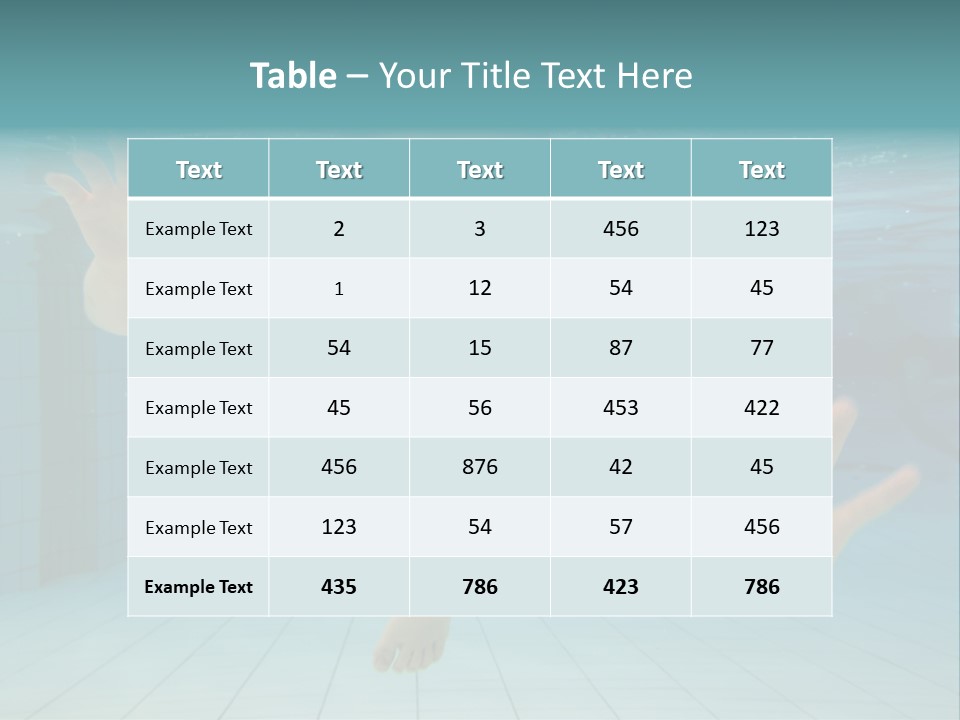 Dive Cheerful Cute PowerPoint Template