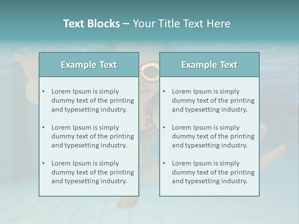 Dive Cheerful Cute PowerPoint Template