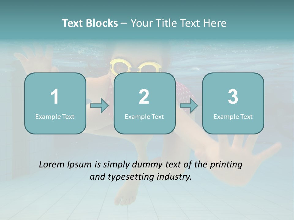 Dive Cheerful Cute PowerPoint Template