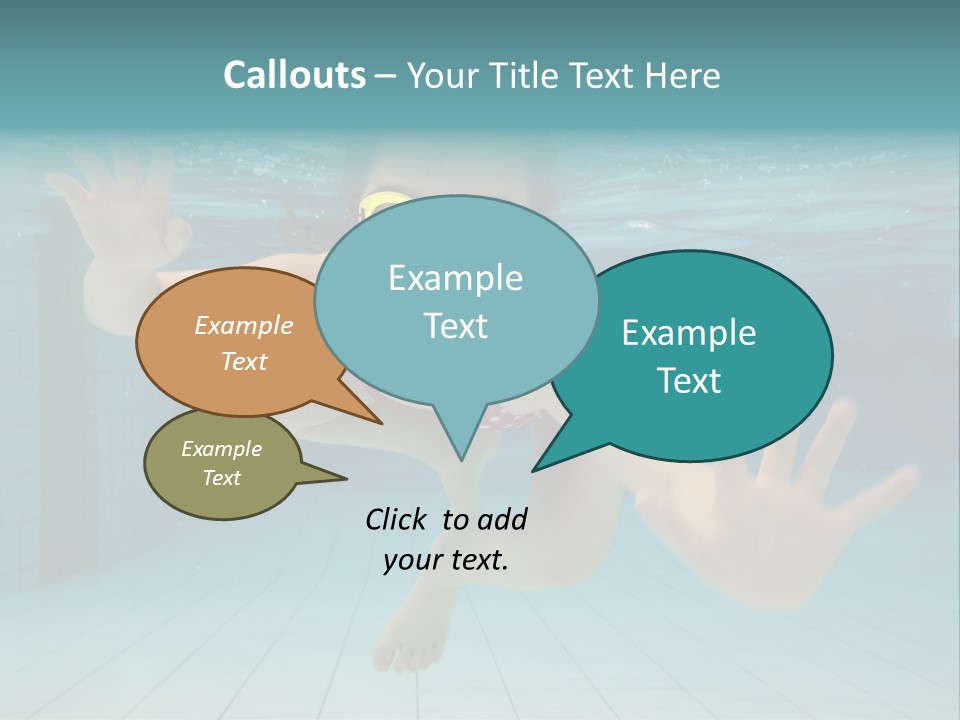 Dive Cheerful Cute PowerPoint Template