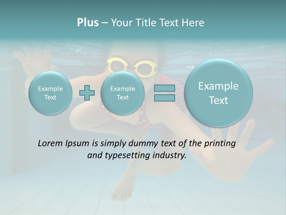 Dive Cheerful Cute PowerPoint Template