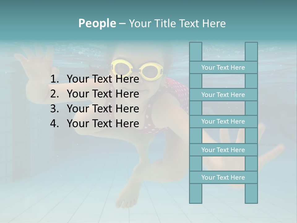 Dive Cheerful Cute PowerPoint Template