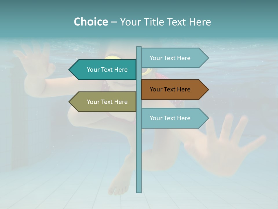 Dive Cheerful Cute PowerPoint Template