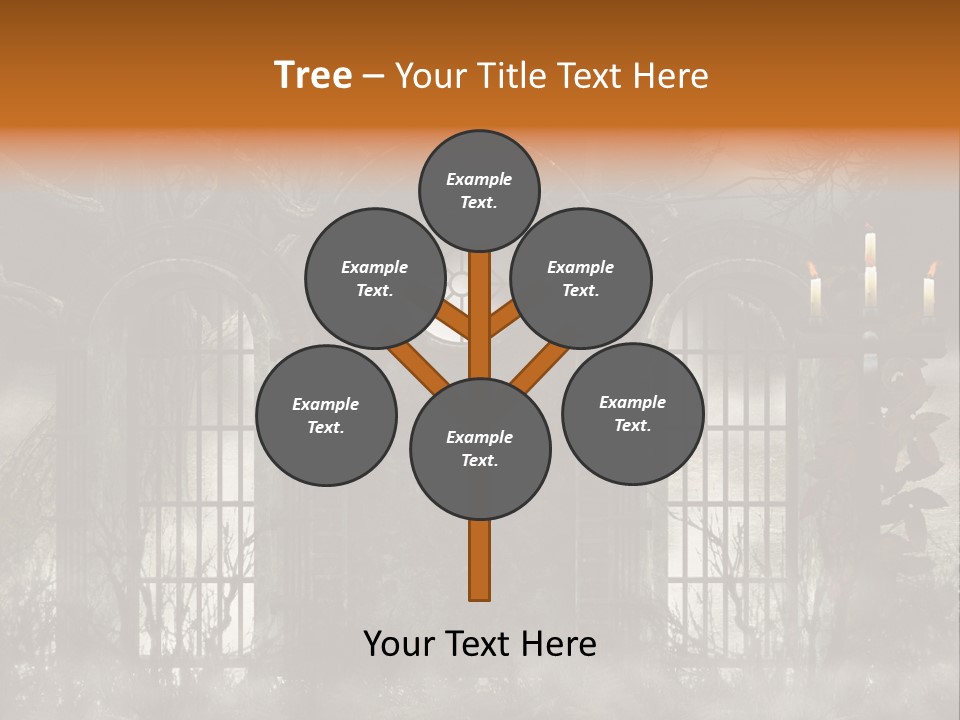 Night Moon Tree PowerPoint Template