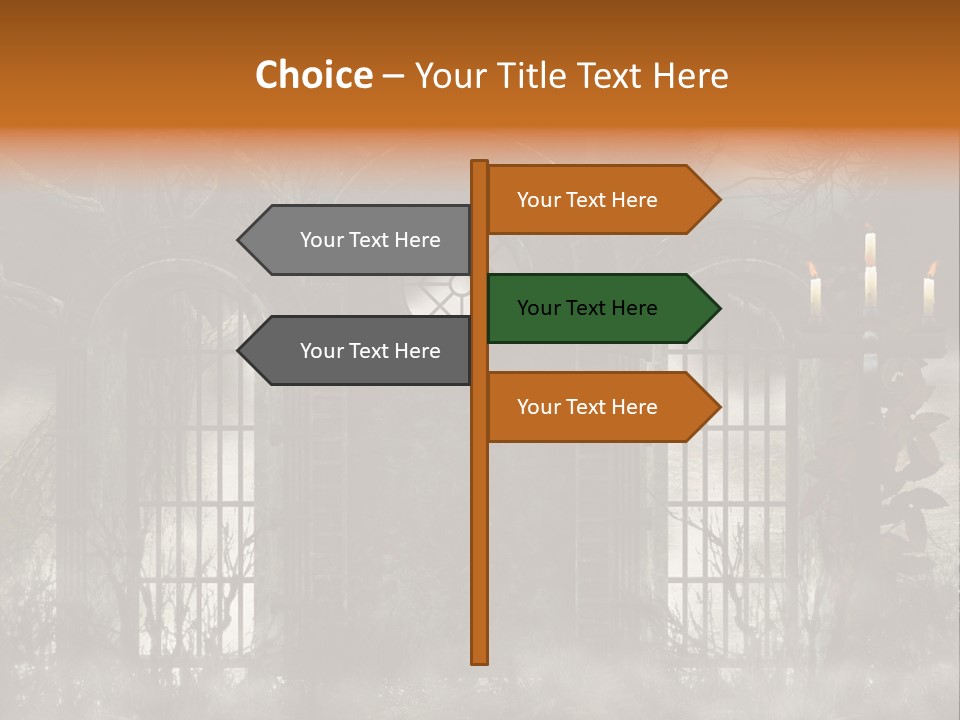 Night Moon Tree PowerPoint Template