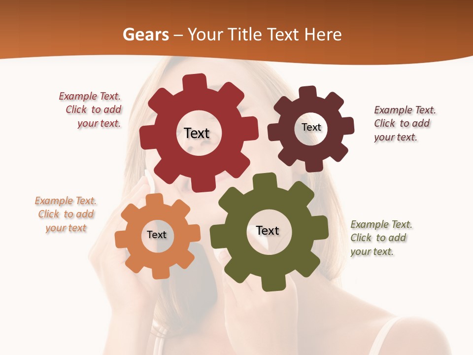 Background Puff Clean PowerPoint Template