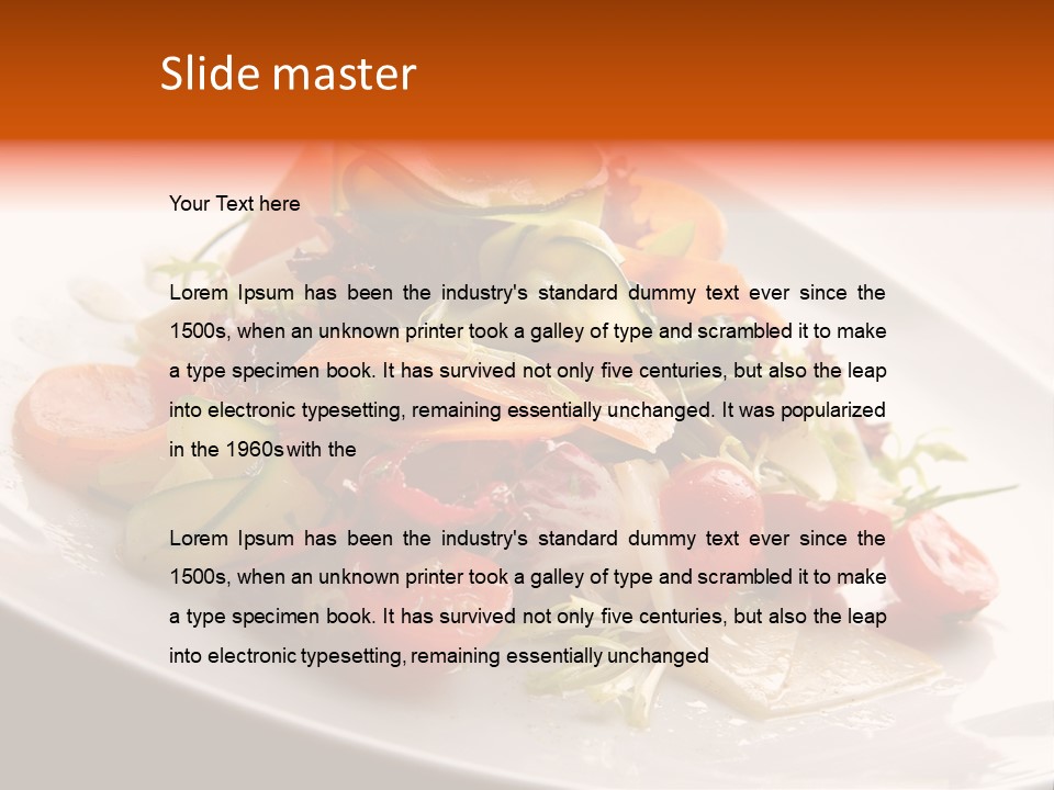 Vegetables Delicious Parsley PowerPoint Template