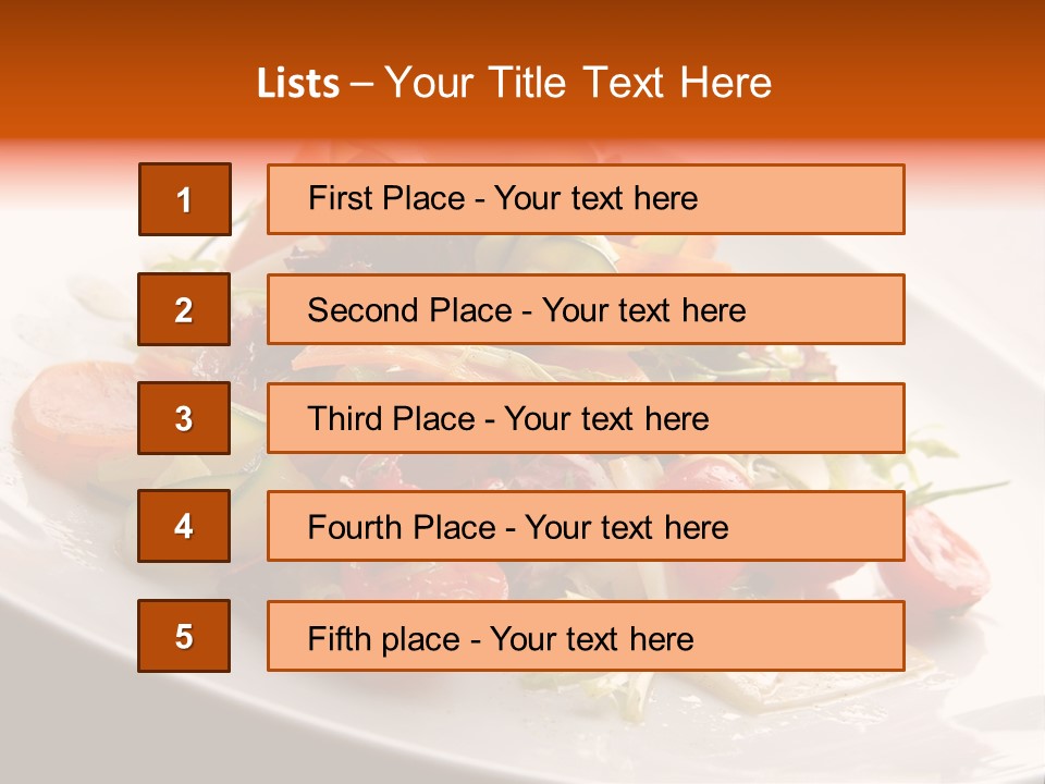 Vegetables Delicious Parsley PowerPoint Template