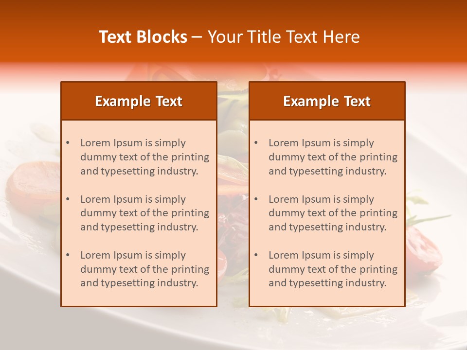 Vegetables Delicious Parsley PowerPoint Template