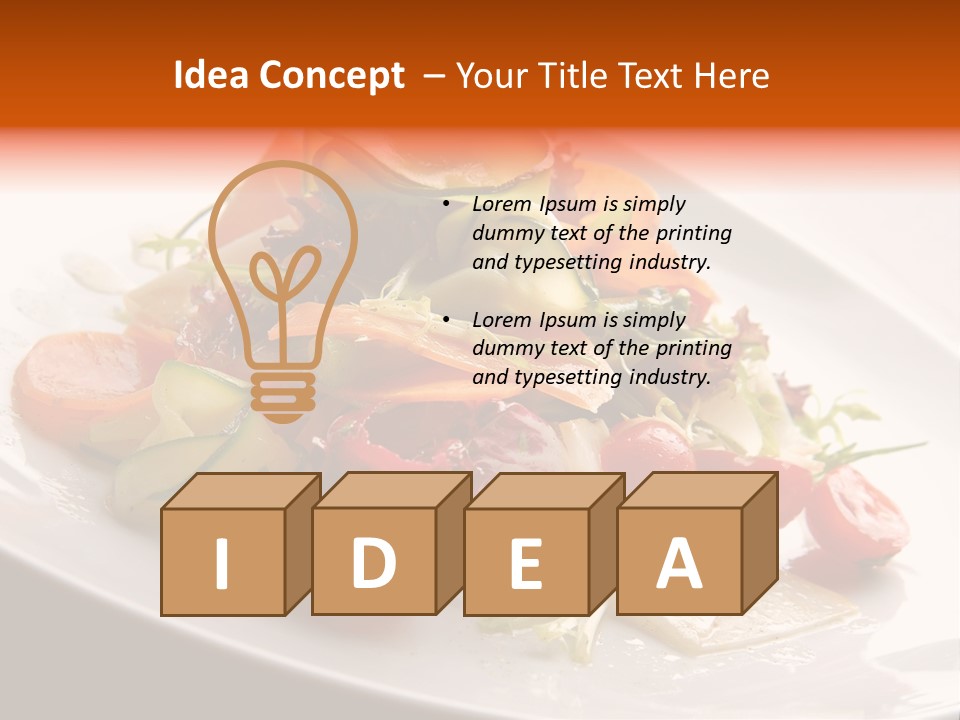 Vegetables Delicious Parsley PowerPoint Template