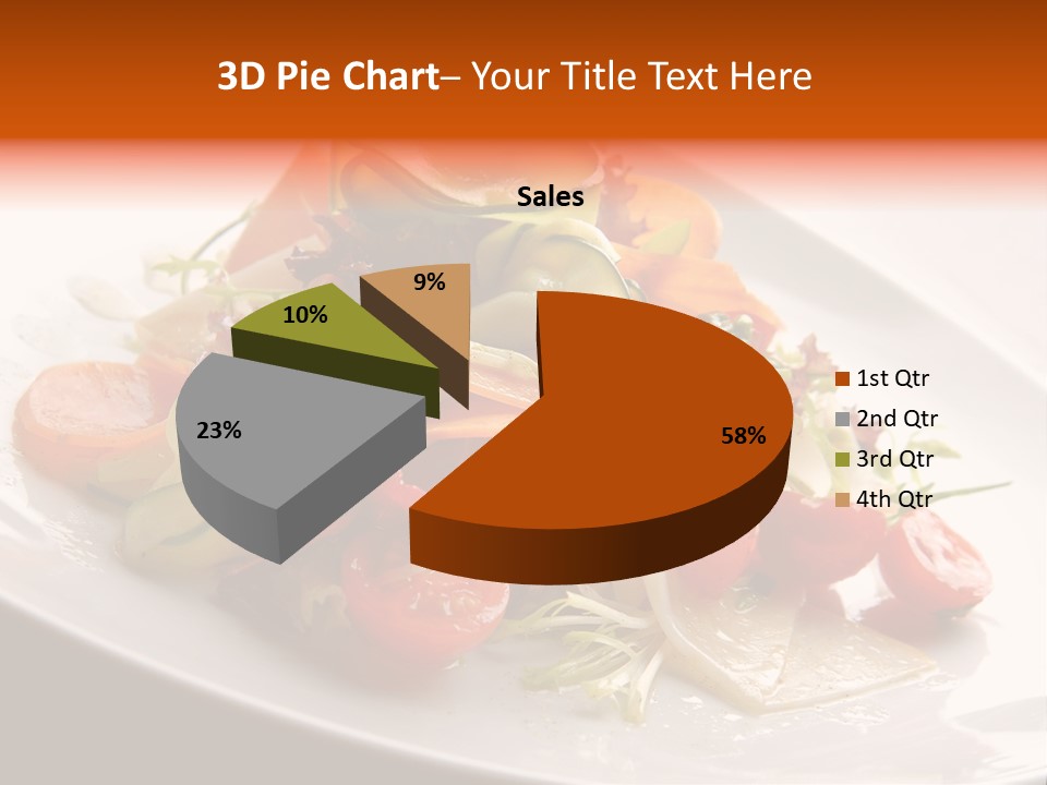 Vegetables Delicious Parsley PowerPoint Template
