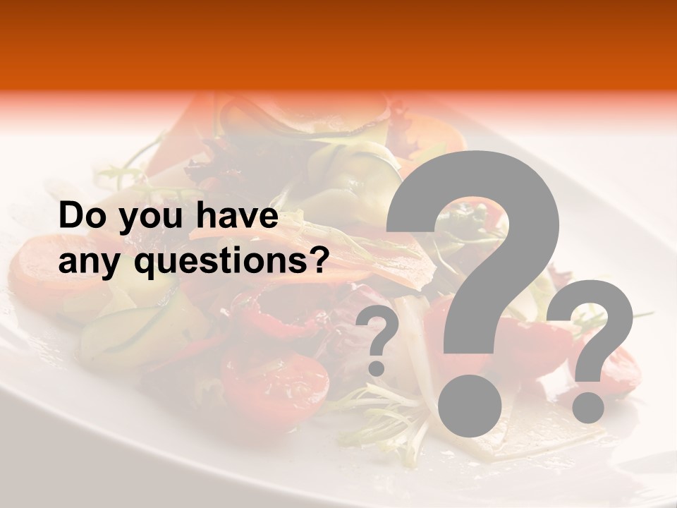 Vegetables Delicious Parsley PowerPoint Template