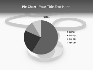 Work Tool Stethoscope Isolated PowerPoint Template