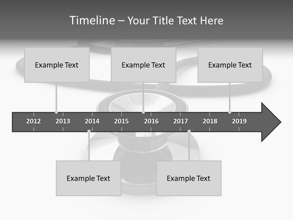 Work Tool Stethoscope Isolated PowerPoint Template