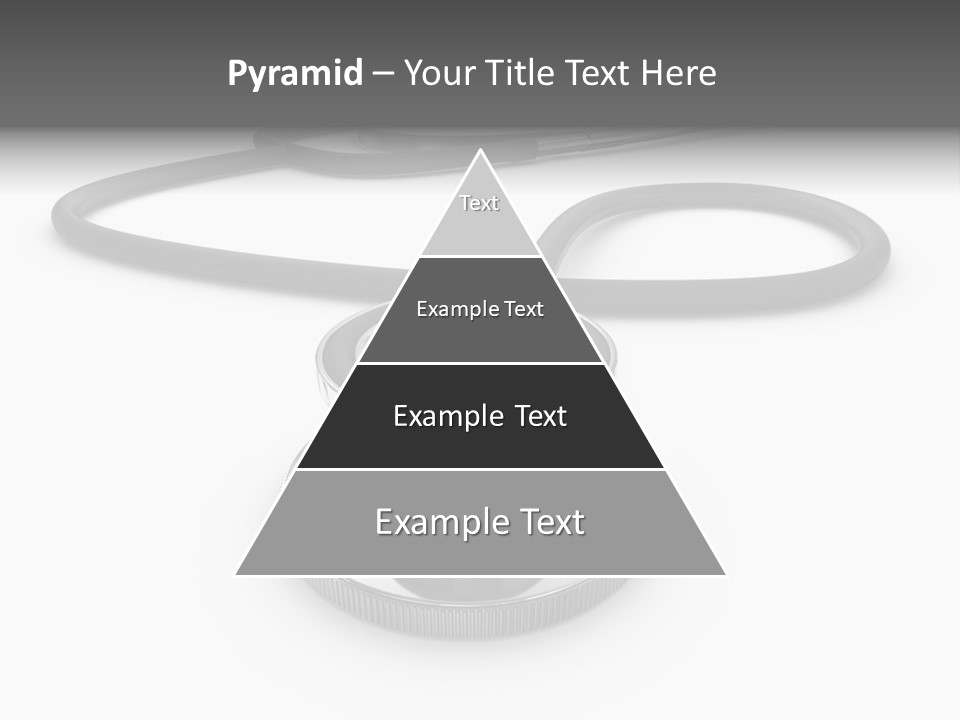 Work Tool Stethoscope Isolated PowerPoint Template