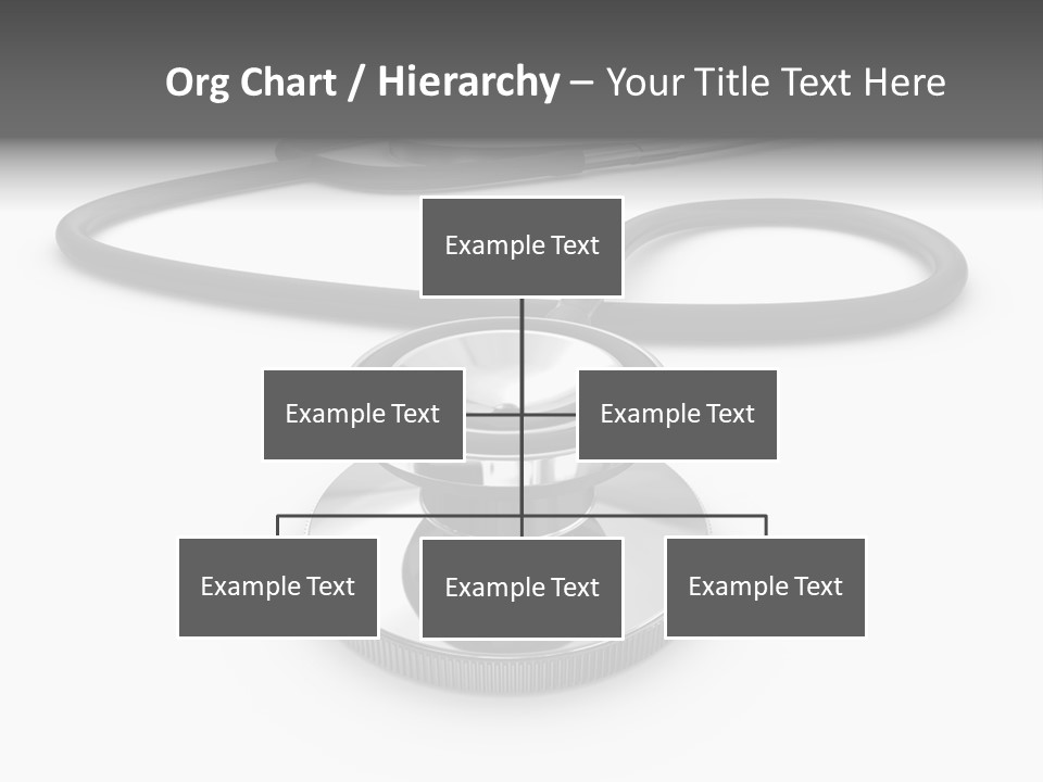 Work Tool Stethoscope Isolated PowerPoint Template
