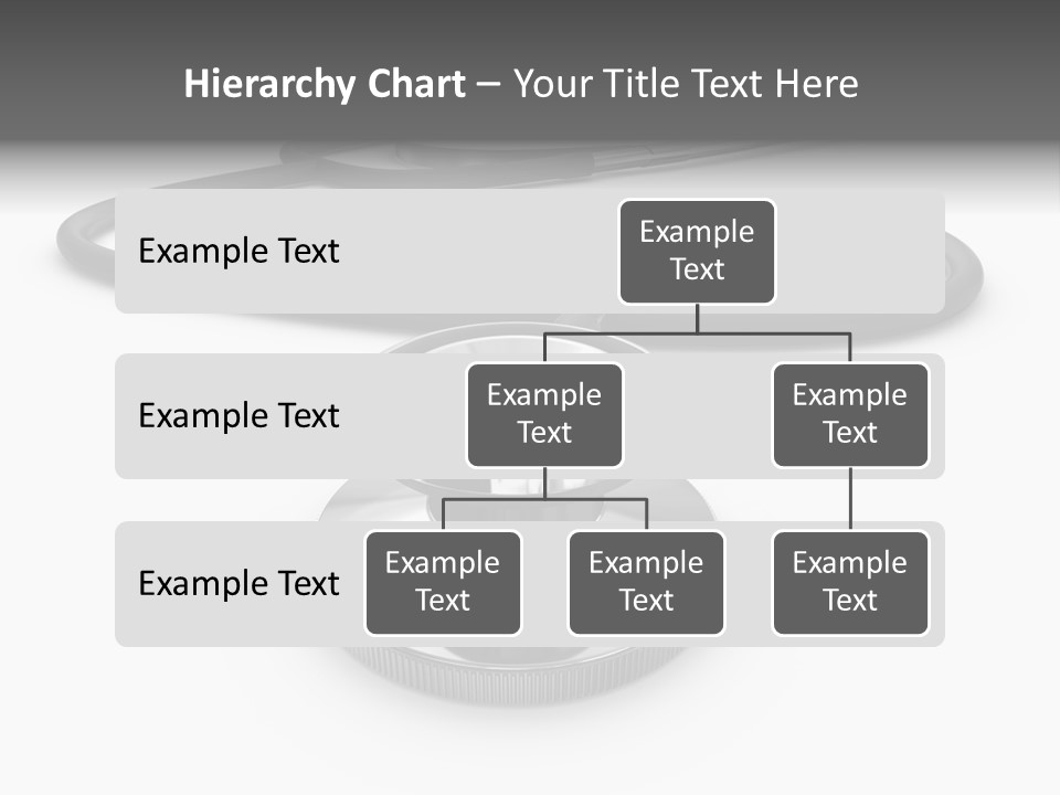 Work Tool Stethoscope Isolated PowerPoint Template