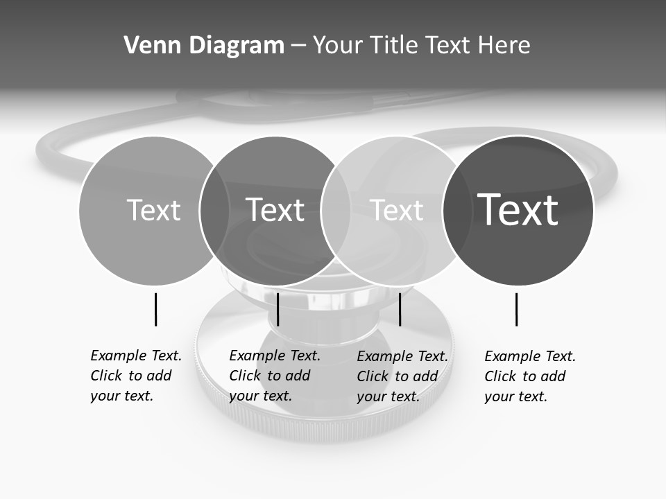 Work Tool Stethoscope Isolated PowerPoint Template