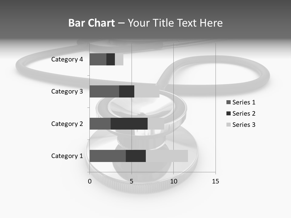 Work Tool Stethoscope Isolated PowerPoint Template