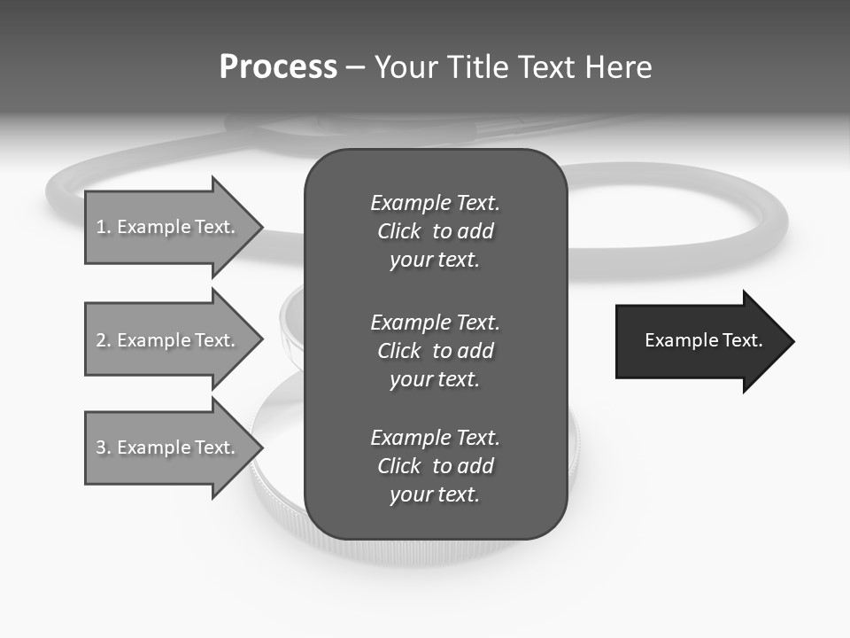 Work Tool Stethoscope Isolated PowerPoint Template