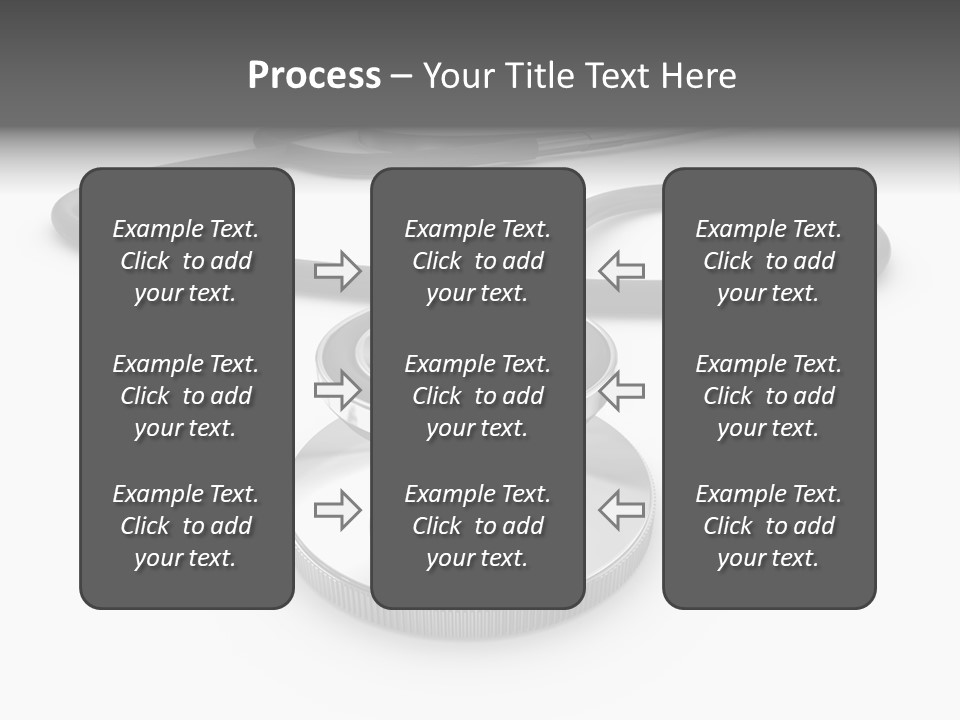 Work Tool Stethoscope Isolated PowerPoint Template