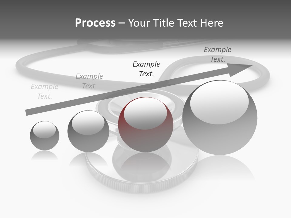 Work Tool Stethoscope Isolated PowerPoint Template