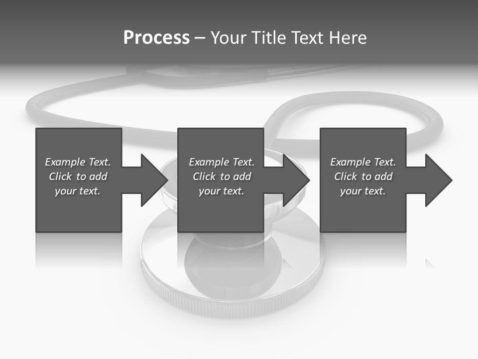 Work Tool Stethoscope Isolated PowerPoint Template