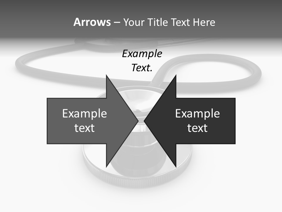 Work Tool Stethoscope Isolated PowerPoint Template