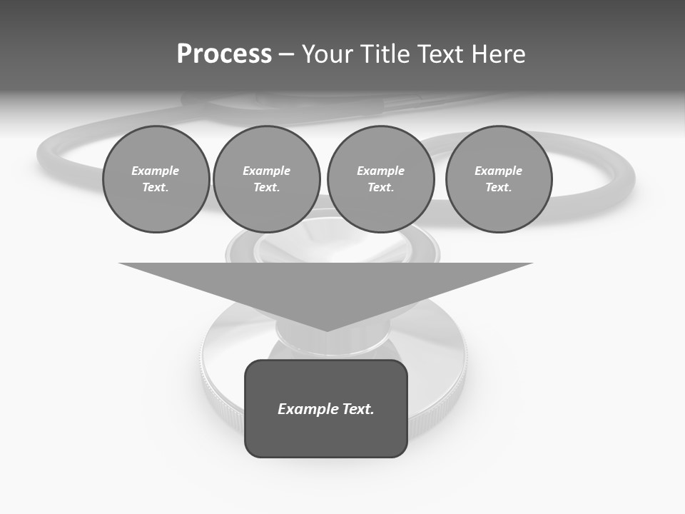 Work Tool Stethoscope Isolated PowerPoint Template