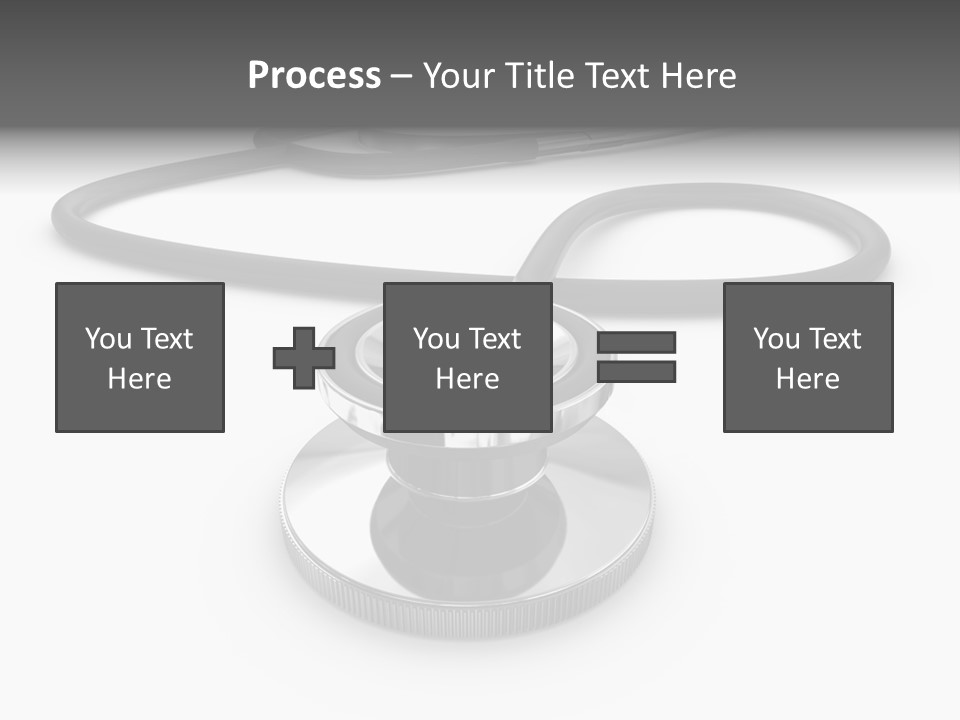 Work Tool Stethoscope Isolated PowerPoint Template