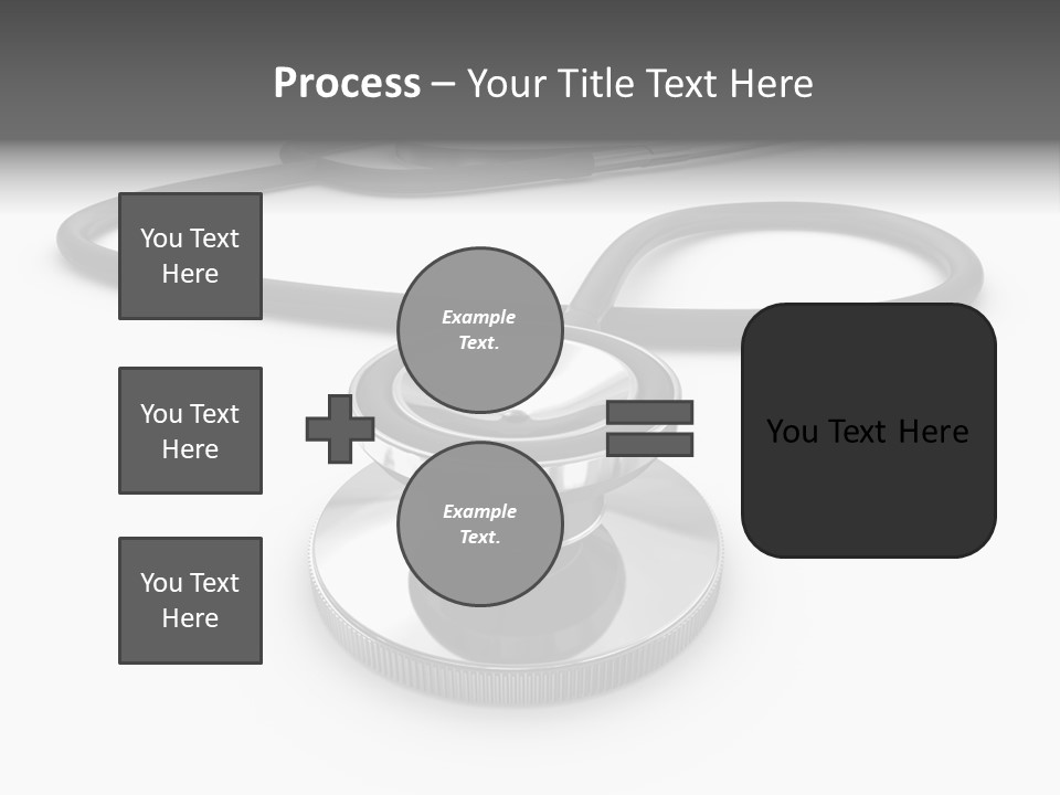 Work Tool Stethoscope Isolated PowerPoint Template