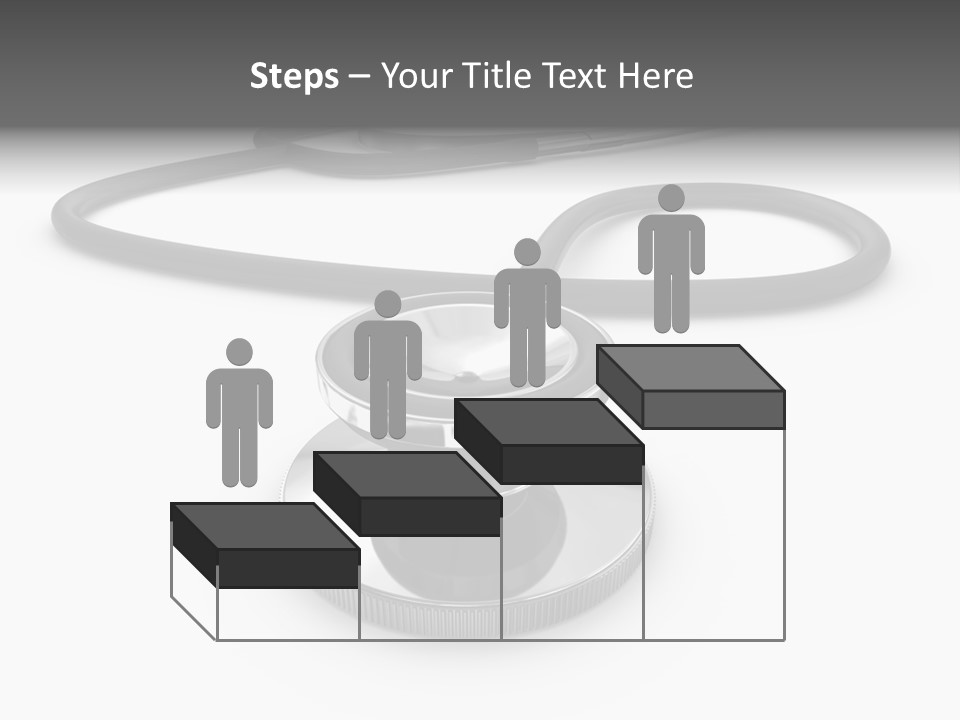 Work Tool Stethoscope Isolated PowerPoint Template