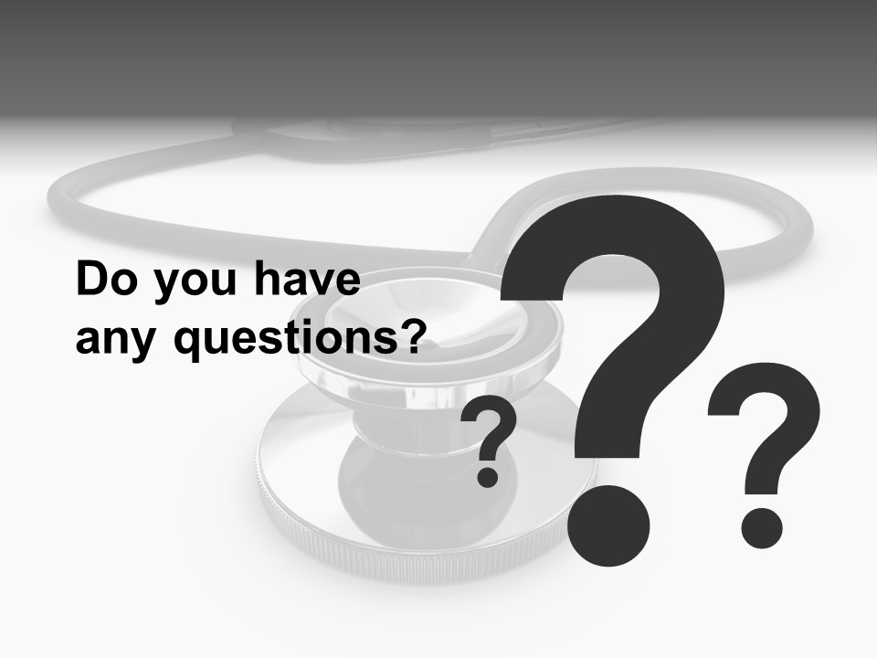 Work Tool Stethoscope Isolated PowerPoint Template