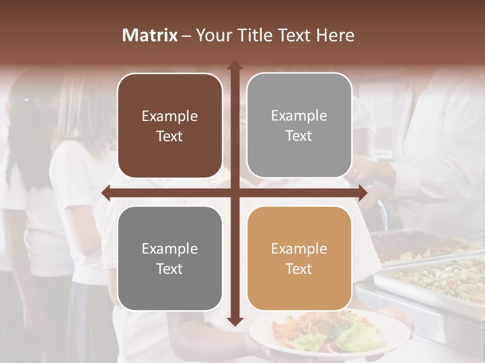 African Caucasian Dinner PowerPoint Template