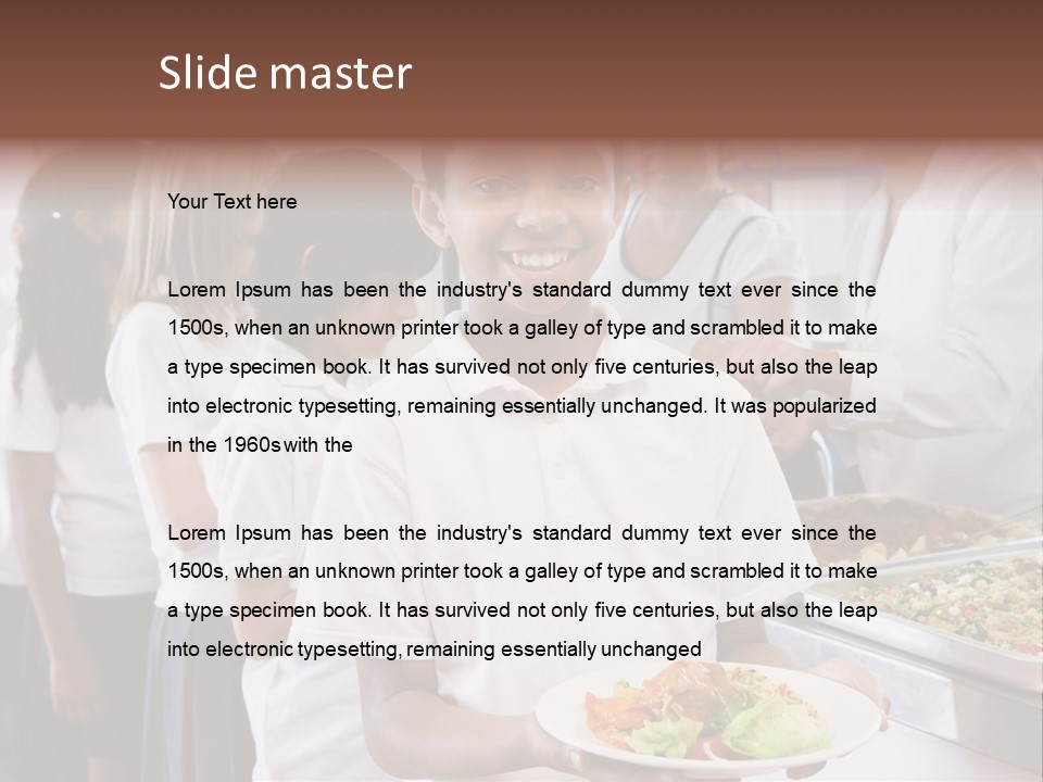 African Caucasian Dinner PowerPoint Template
