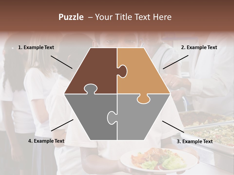 African Caucasian Dinner PowerPoint Template