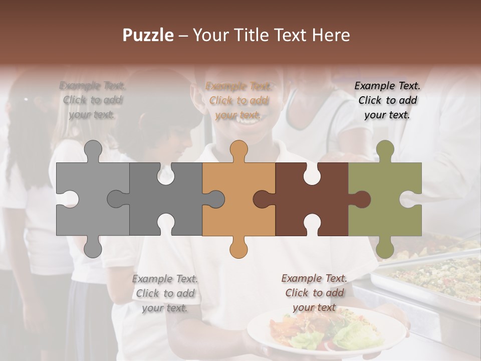 African Caucasian Dinner PowerPoint Template