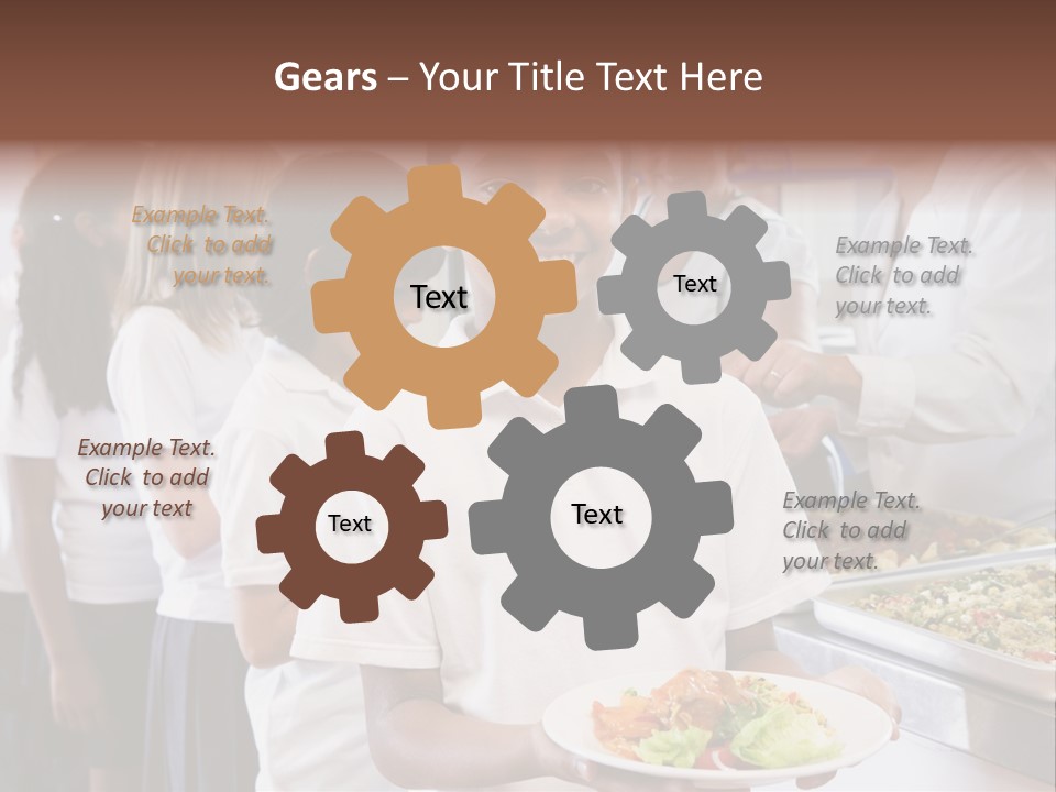 African Caucasian Dinner PowerPoint Template