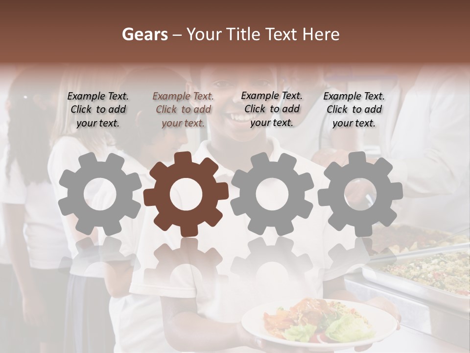 African Caucasian Dinner PowerPoint Template