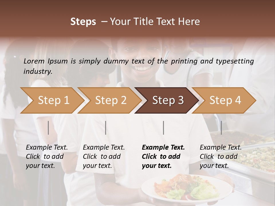 African Caucasian Dinner PowerPoint Template