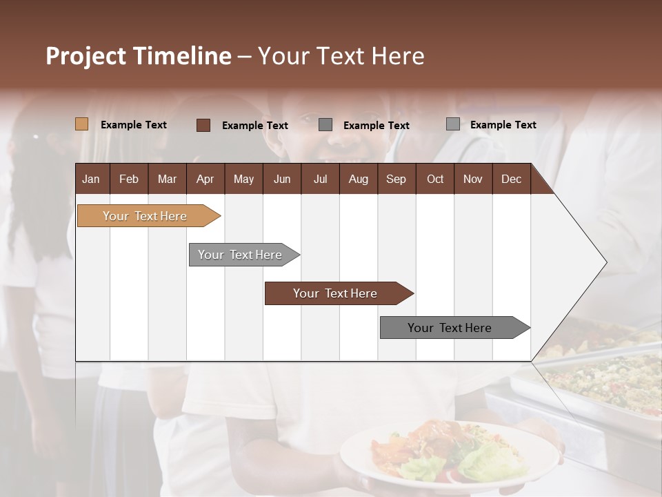 African Caucasian Dinner PowerPoint Template