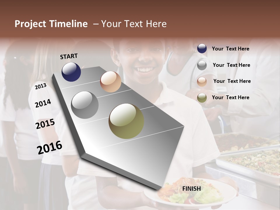 African Caucasian Dinner PowerPoint Template