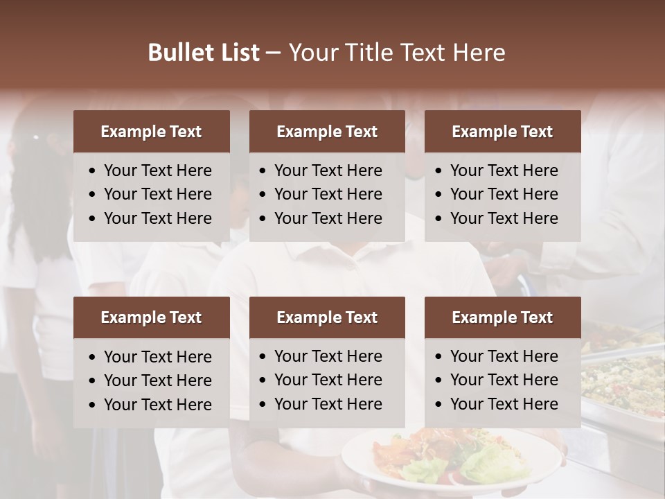 African Caucasian Dinner PowerPoint Template