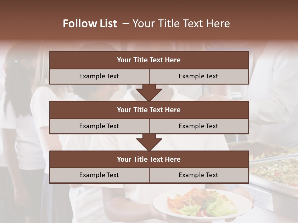 African Caucasian Dinner PowerPoint Template