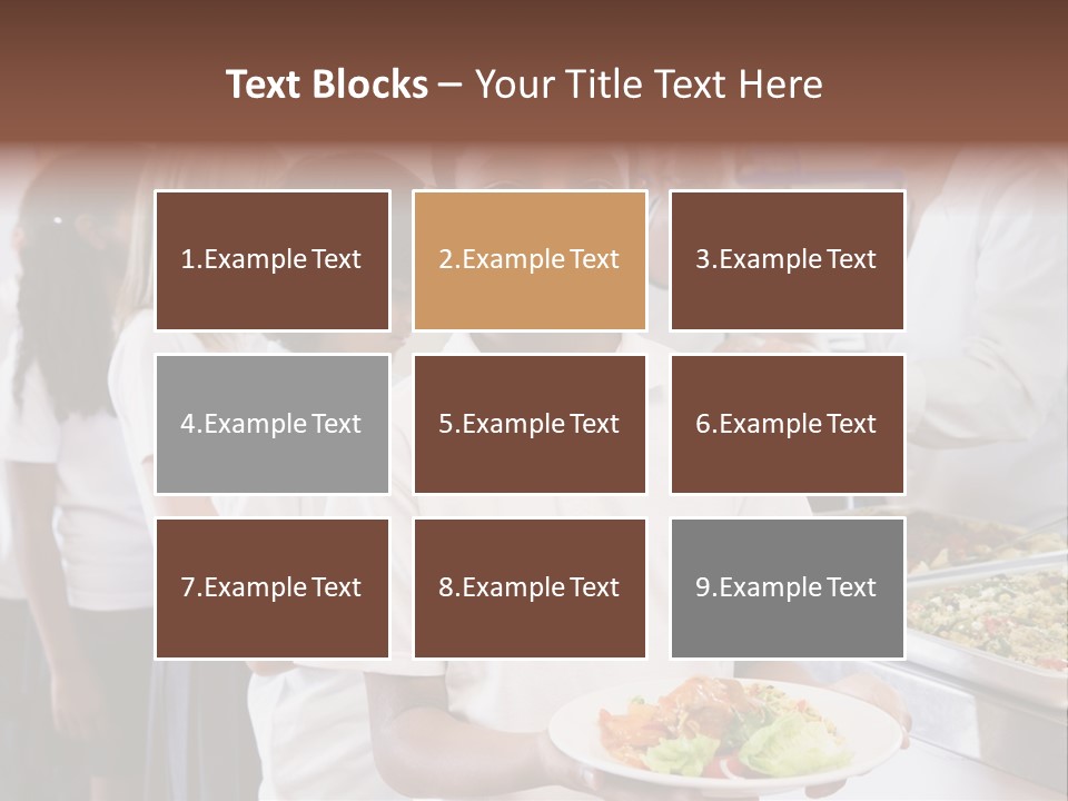 African Caucasian Dinner PowerPoint Template