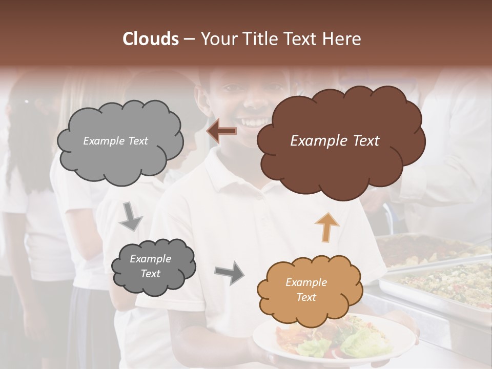 African Caucasian Dinner PowerPoint Template