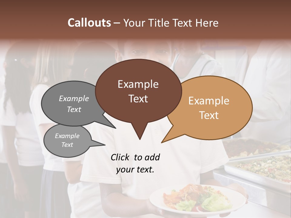 African Caucasian Dinner PowerPoint Template