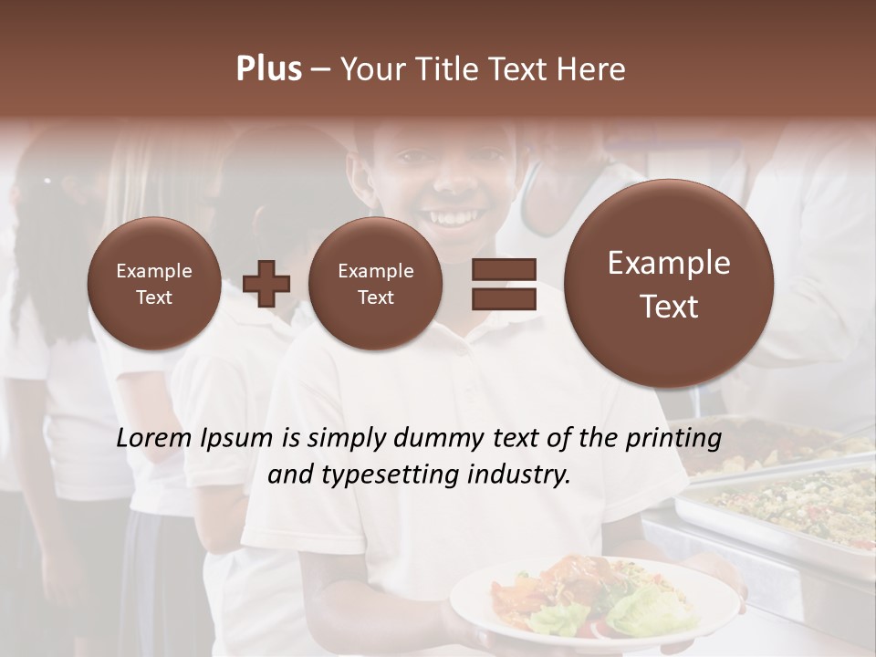 African Caucasian Dinner PowerPoint Template