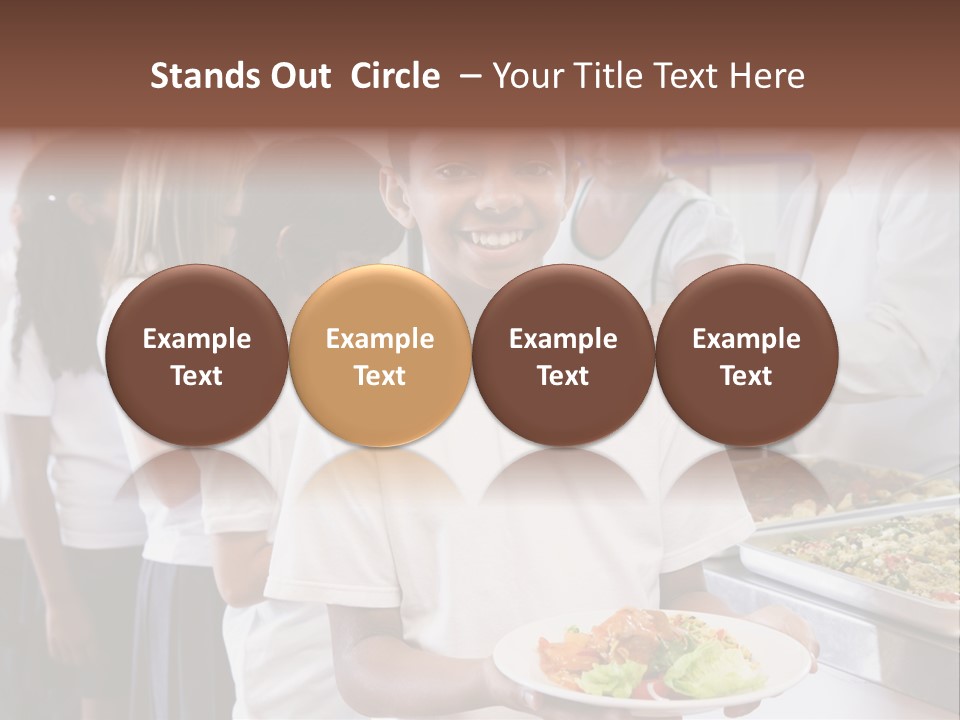 African Caucasian Dinner PowerPoint Template